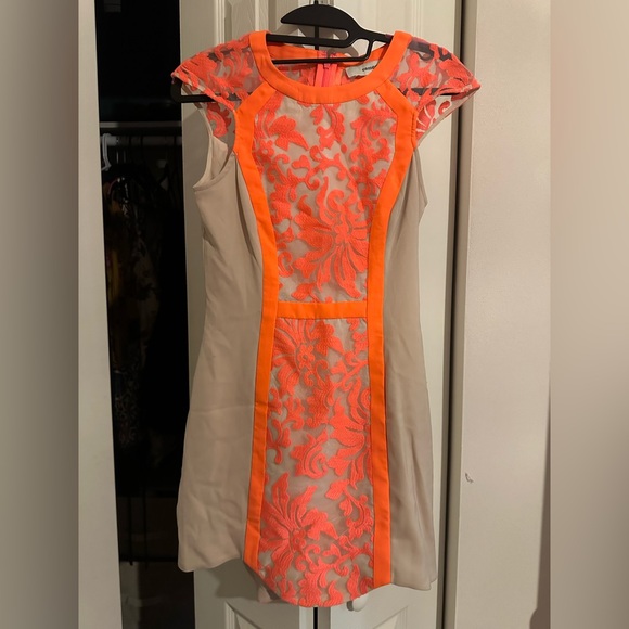 open lace back dress Cameo Batwing Knit Dress Beige Selfie Leslie